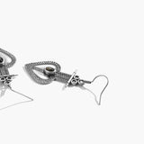 Heart Glow Obsidian Earrings