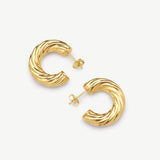 Twisted Hoop Earrings