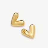 Heart Hoop Earrings