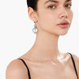 Heart Glow Silver Earrings