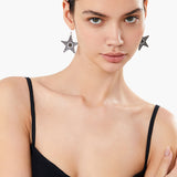 Star-Kissed Obsidian Earrings