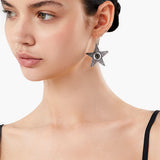Star-Kissed Obsidian Earrings