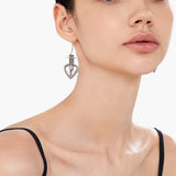 Heart Glow Moonstone Earrings