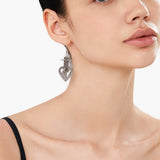 Heart Glow Obsidian Earrings