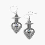 Heart Glow Moonstone Earrings