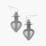 Heart Glow Silver Earrings