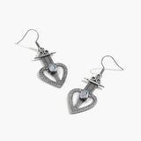 Heart Glow Opal Earrings