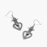 Heart Glow Moonstone Earrings