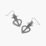 Heart Glow Silver Earrings