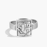 Maze Silver Ring