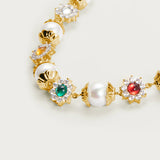 Rainbow Bead Pearl Necklace
