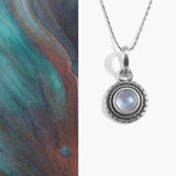 Enchanted Orbit Moonstone Necklace