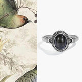 Harmony Obsidian Adjustable Ring