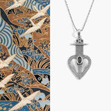 Heart Glow Obsidian Necklace