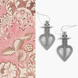 Heart Glow Silver Earrings
