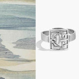 Maze Silver Ring