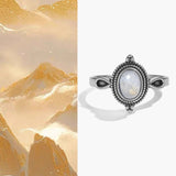 Delight Moonstone Adjustable Ring