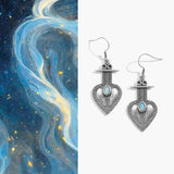 Heart Glow Opal Earrings