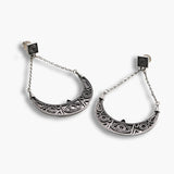 Moonlit Silver Earrings