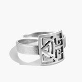 Maze Silver Ring