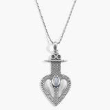 Heart Glow Moonstone Necklace