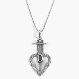 Heart Glow Obsidian Necklace