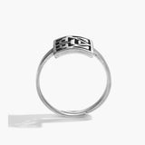 Maze Silver Ring