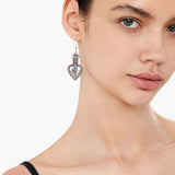 Heart Glow Opal Earrings
