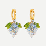 Blueberry Beaded Earrings