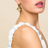 Yellow Grape Beaded Earrings