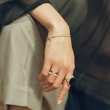 Coral Pearl Openness Ring