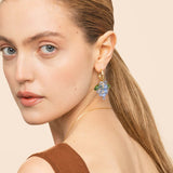 Blueberry Beaded Earrings