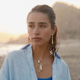Asymmetric Fish Drop Earrings