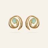 Ocean Ember Stud Earrings