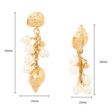 Shell Pearl Drop Earrings