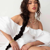Rainbow Bead Pearl Necklace