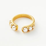 Coral Pearl Openness Ring