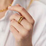Radial Double Layer Ring