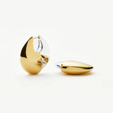 Two Tone Hoop Earrings