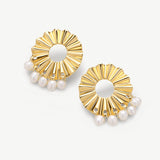 Celeste Bloom Pearl Earrings
