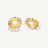 Celeste Bloom Pearl Earrings