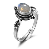 Delight Moonstone Adjustable Ring