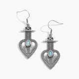 Heart Glow Opal Earrings