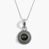 Enchanted Orbit Obsidian Necklace