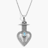 Heart Glow Opal Necklace