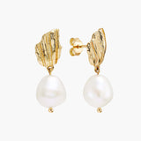 Moonlit Tides Pearl Drop Earrings