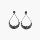 Moonlit Obsidian Earrings
