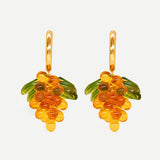 Apricot Beaded Earrings