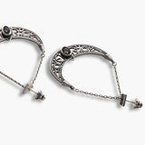 Moonlit Obsidian Earrings