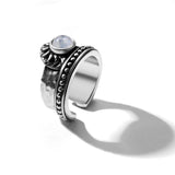 Sunlit Moonbeam Ring